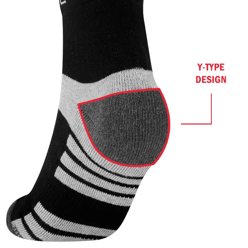 YUEDGE, унисекс, впитывающая подушка, хлопковые носки, повседневные, для велоспорта, бега, тенниса, спортивные носки для мужчин и женщин(5 пар/упак