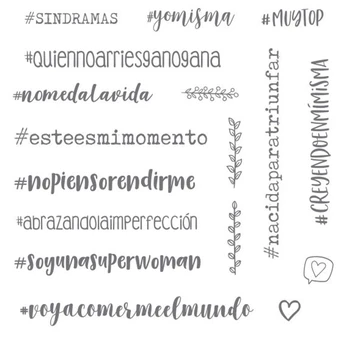 

Spanish stamp Clear Stamp for Scrapbooking Transparent Silicone Rubber DIY Photo Album Decor 104