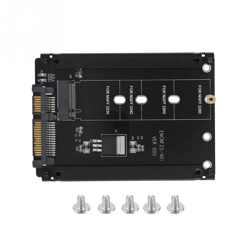 

High Performance 22pin M.2 NGFF to SATA Adapter Plug and Play M.2 to SATA M Key Adapters Plugs card 2018 new style