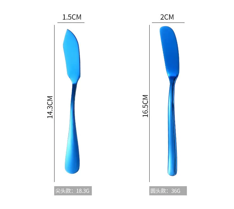 1 шт. 304 нержавеющая сталь цвет Западная варенье нож для сыра кулинарный шпатель ножи десерт столовые приборы для завтрака