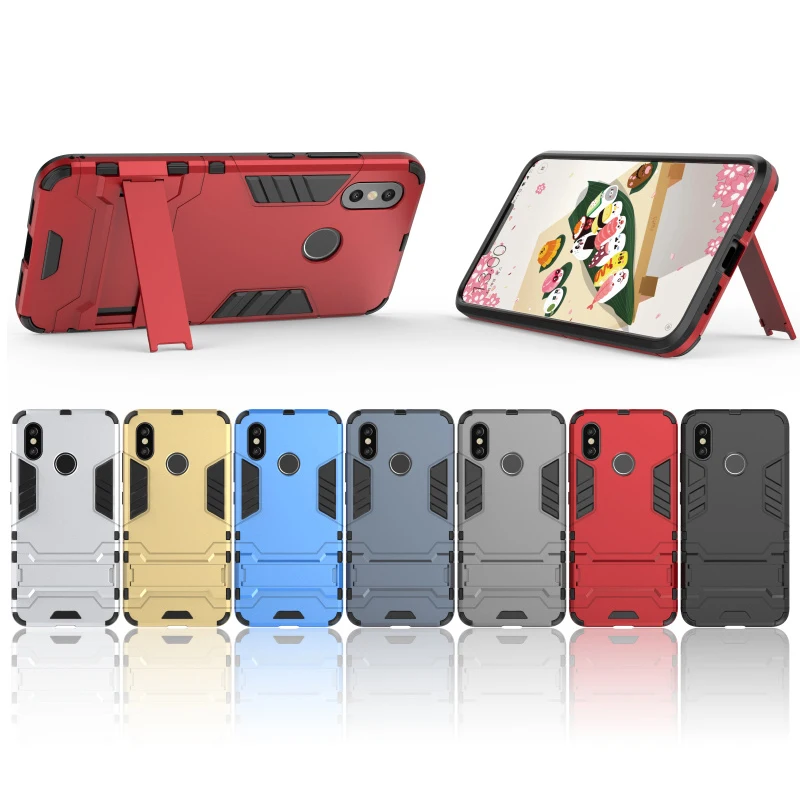 Чехол подставка для Xiaomi Mi 8 9 6 6X 5X A1 A2 Lite противоударный защитный чехол SE Mix 2 2S Max 3 Note