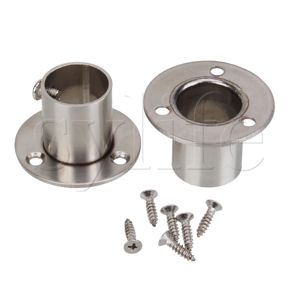 22mm Stainless Steel Pipe Flange Socket Rod Holder Fitting Bracket