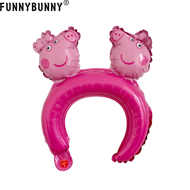 FUNNYBUNNY маленький подарок стильный головной убор алюминиевые воздушные шары медведь ободок с заячьими ушами воздушный шар в форме животного День святого Валентина