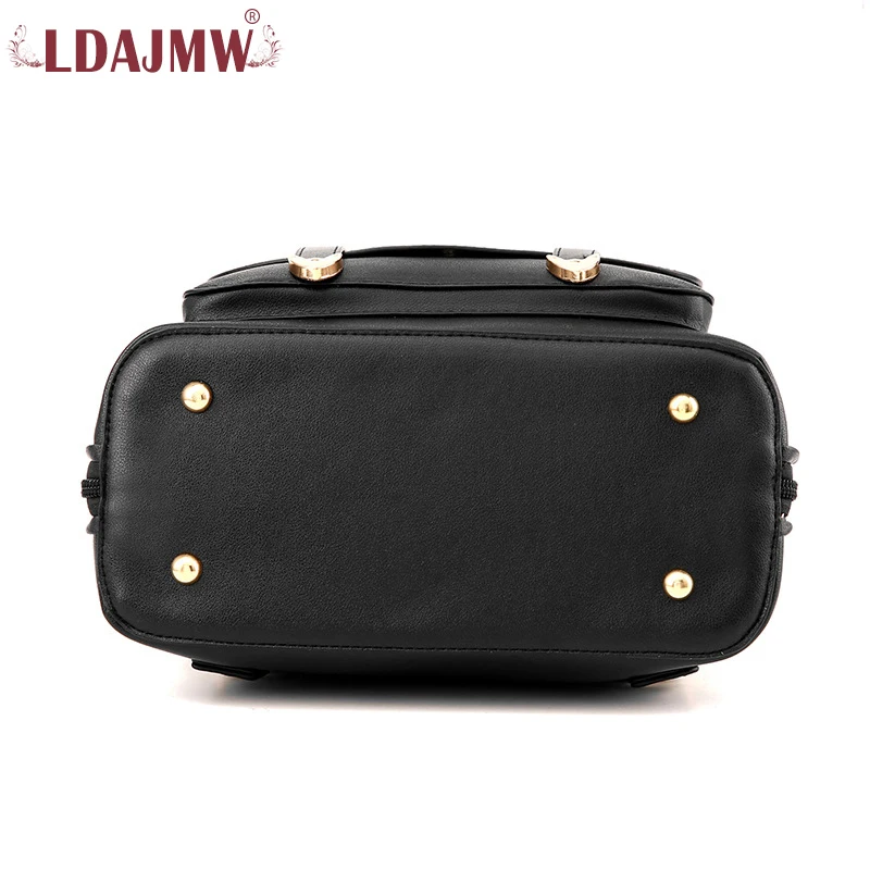 LDAJMW Новое поступление женские рюкзаки однотонный модный кожаный рюкзак на