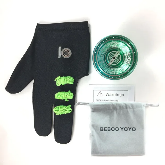 2017 New Metal Yoyo Professional Yoyo Set Yo yo + Glove + 3 String L1 Yo yo High Quality Classic