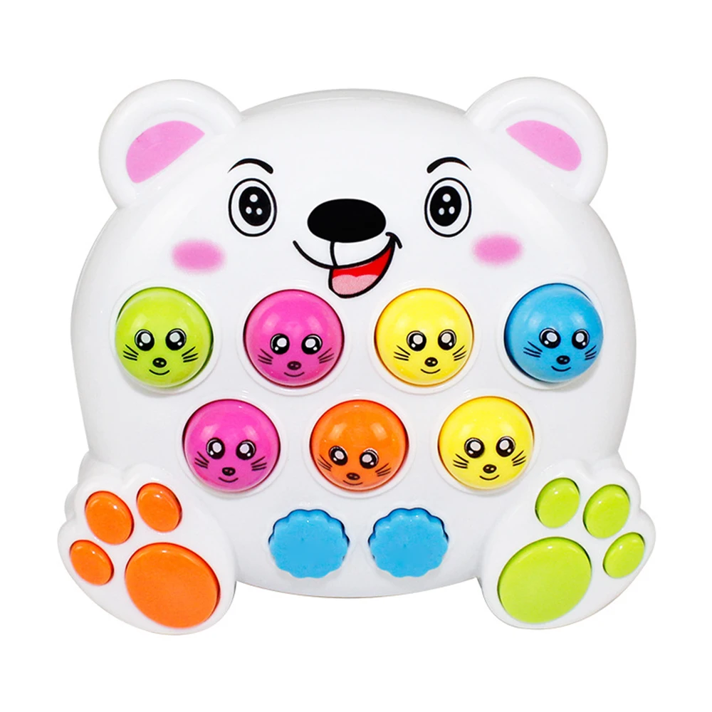 

Cute Sparkling & Musical Electric Educational Toy Whack a Mole Hit Hamster for Infant Baby Children Musical Toys Funny Game