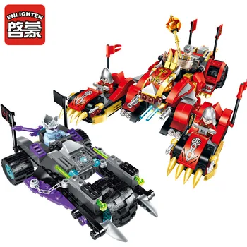 

Enlighten Building Block Creation of the Gods FIRE KYLIN TANK 4 Figures 478pcs Educational Bricks Toy Boy Gift