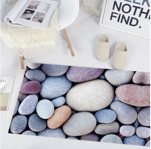 Модные 3d булыжники кухонные коврики Нескользящие впитывающие водные коврики для ванной комнаты коврик против скольжения колодки