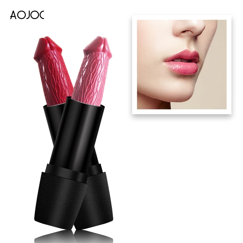 Cute Penis Head Lipstick Dick Shape Lips Moisturizing Lip Care Stick