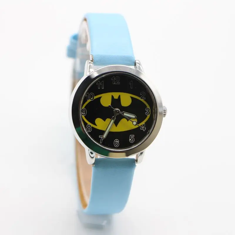 Новые модные детские часы с Бэтменом, кварцевые наручные часы, водонепроницаемые детские часы для мальчиков и девочек, студенческие часы Relogio kol saati
