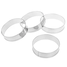 fox run english muffin rings 4pc set- egg pancake biscuit crumpet cutter