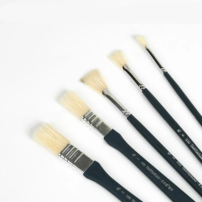 

Paint Brushes Set Nylon Mix Bristle Hair Painting Brush Variety Style wood Rod Oil Acrylic Brush Watercolor Pen Art Supplies