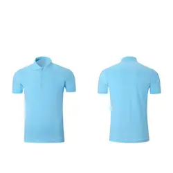 Новая мода, рубашки и пуговицы Простой дизайн мужской топ футболки Для мужчин короткий рукав лацкан тройник B1193-1211