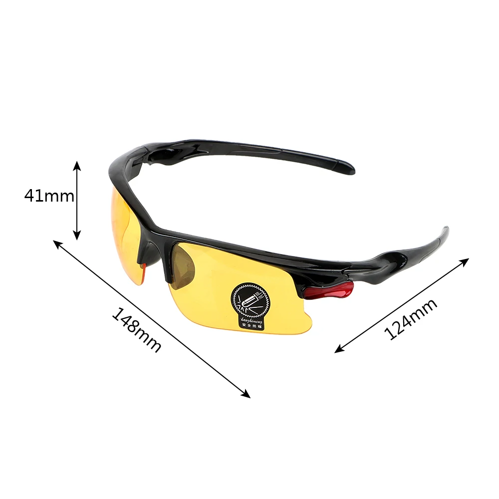 Очки для вождения автомобиля очки ночного видения Защитное снаряжение солнцезащитные очки ветрозащитные очки ночного видения УФ драйвер защиты очки