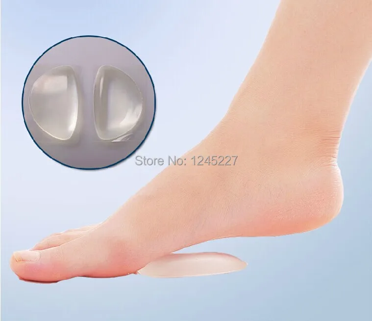 Silicone gel arch supports pad insoles relieve foot pain for flat feet
