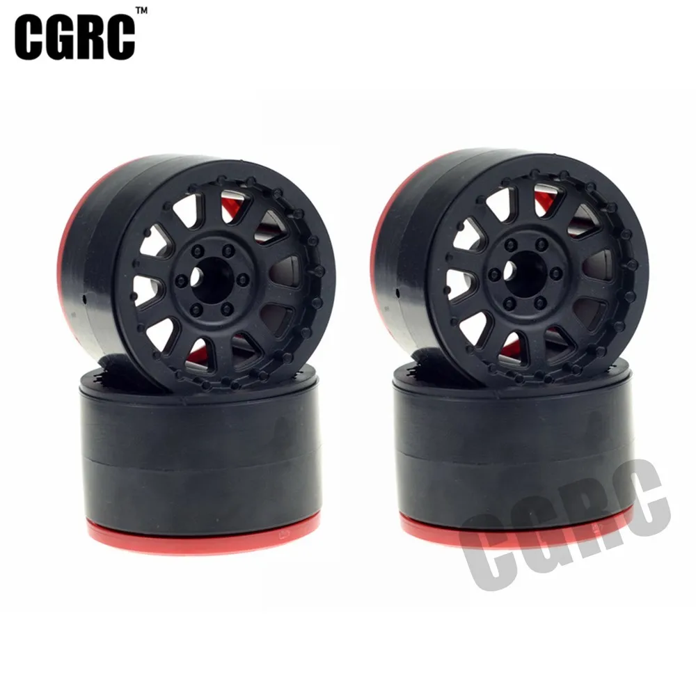 4 шт. пластик 2 Beadlock обод колеса для 1/10 RC Рок Гусеничный осевой SCX10 RR10 Рейф Yeti