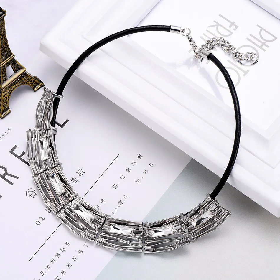 

Match-Right Necklaces & Pendants Women/Statement/Leather/Vintage/Big/Choker Necklace Pendants for Women Fashion Jewelry LG538