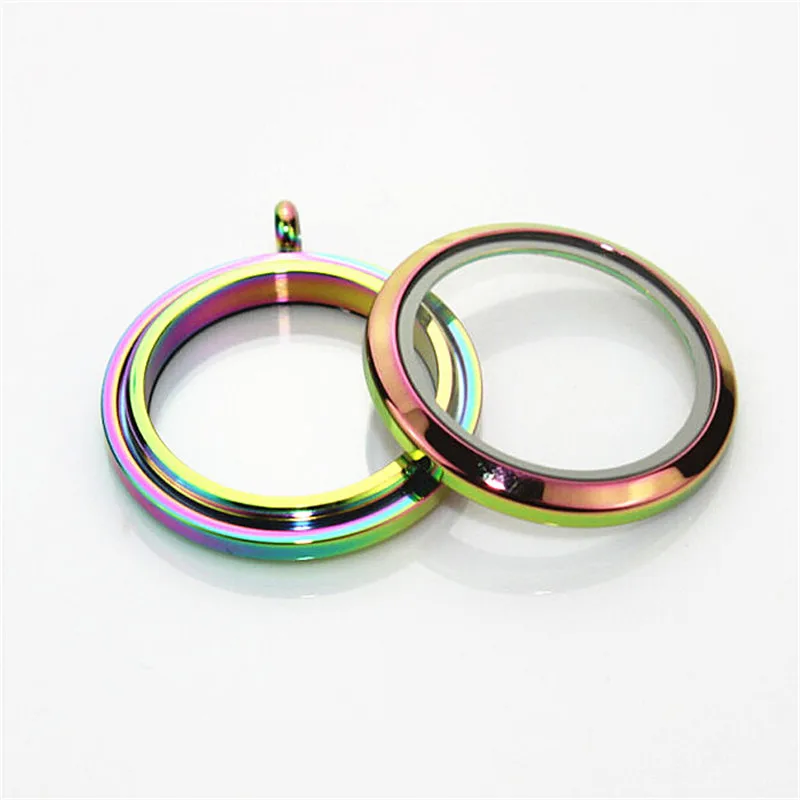 rainbow lockets pendant