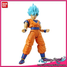 Подлинная фигурка Bandai Tamashii thons-rise стандартная сборка Dragon Ball Супер Saiyan God SS Son Goku модель Фигурка