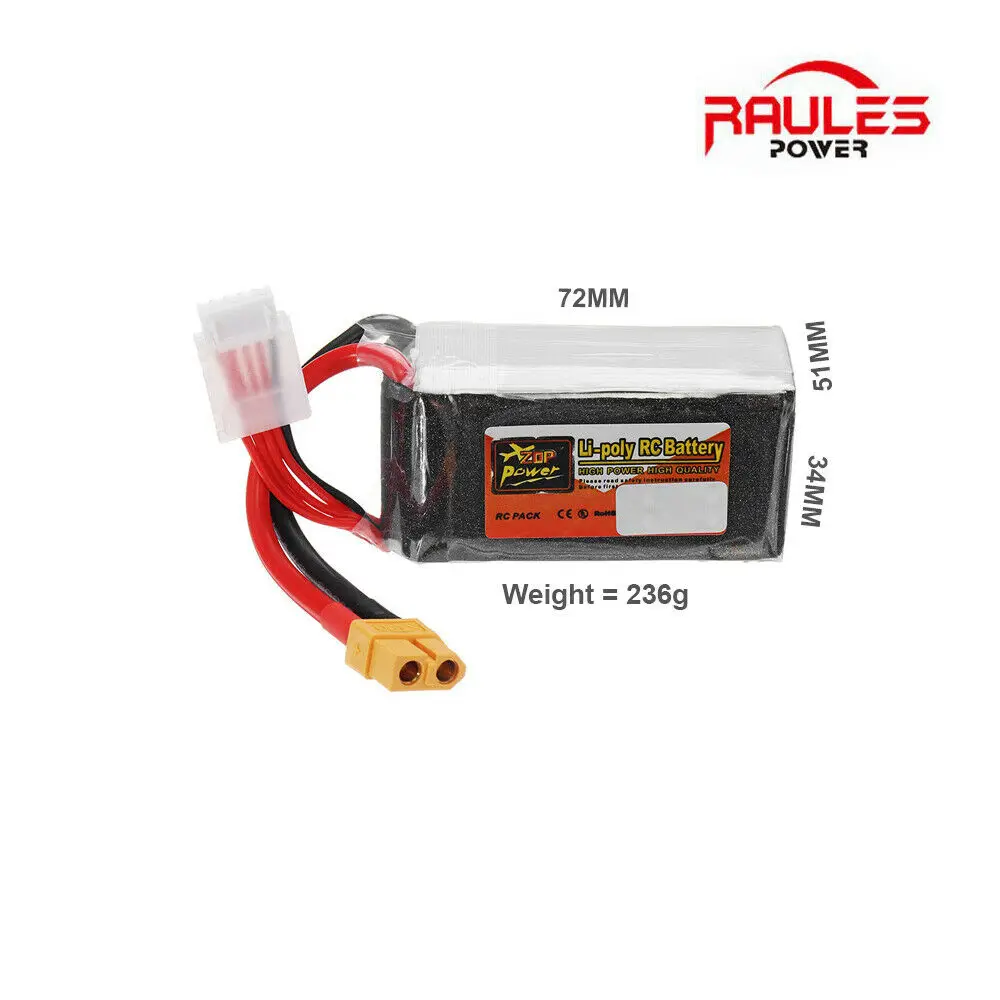 

Lipo Battery 6S 22.2V 1500mah 35C 40C 45C For Racing Drone FPV RC Car Boat Support DIY / 7.4V 2S / 11.1V 3S 40C XT60 T Plug