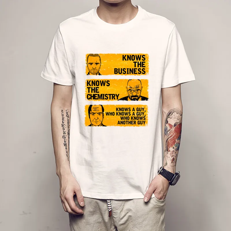 

Maillot Psg 2019 Men BreakingBad KNOWS A GUY Short Funny T Shirt trasher the prodigy dragon ball ajax Anime crossfit wrc Prints