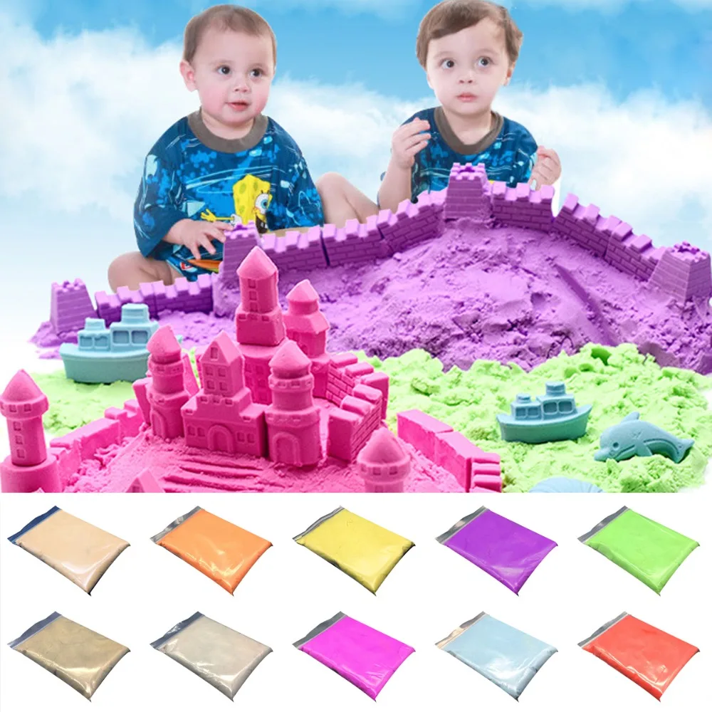 

500g Dynamic Sand 10Color Polymer Clay Amazing Diy Plasticin Magic Play Do Dry Sands Mars Space Sand Sfimo Polymer Clay For Kids