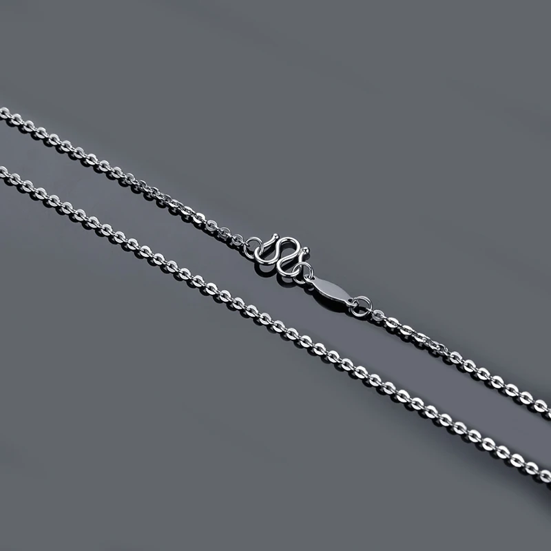 Реальный ZOCAI твердых платины PT950 ожерелье Мода в виде буквы "о" звено цепочки в виде цепочки; большие размеры 40-45 см X00310
