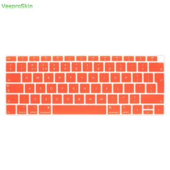 

English Keyboard Skin Cover for MacBook Air 13A1932 with Touch ID 2018 Release Laptop Keyboard Protector Waterproof Silicone