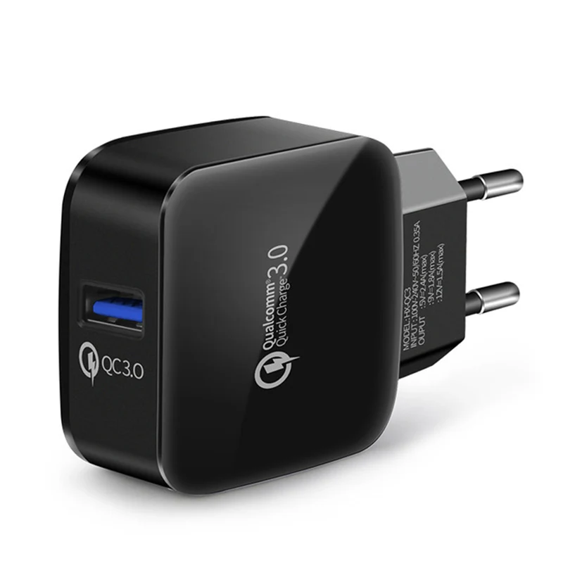 

QC3.0 charger Quick charger Wall Adapter 3.0 with Three In One Charging Line for huawei p8 p9 p10 mate 10 honor 9 fast charger