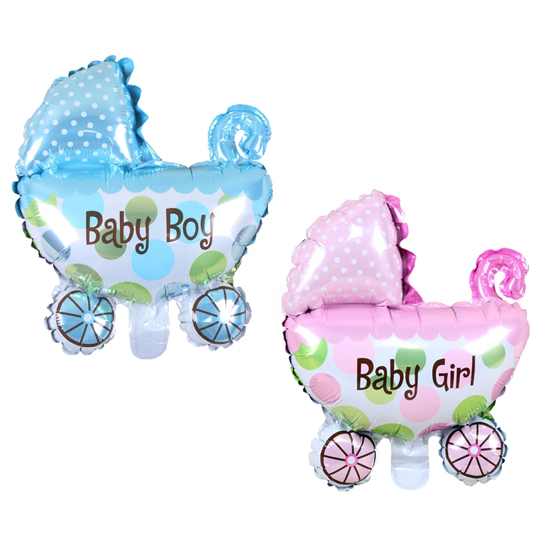 

New Baby Stroller Foil Balloons Baby Shower Baby Carriage Boy & Girl Balloon Inflatable Toys Children Birthday Party Decorations