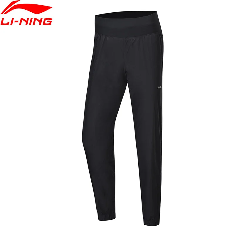 Li Ning женские спортивные штаны 3/4 из полиэстера и нейлона с подкладкой AYKP054