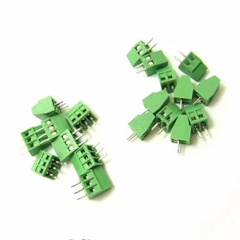 

KF120-2.54-2P 3P 2.54MM pitch straight pin pcb screw terminal block connector KF120 2PIN 3PIN green