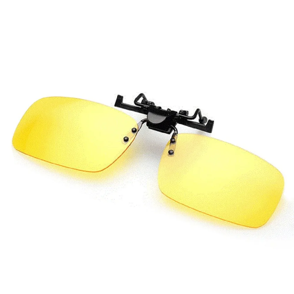 

Polarized Clip-on Flip Up Sunglasses Unisex Metal Frameless Over Prescription Glasses Eyeglass For Driving Fishing Golf