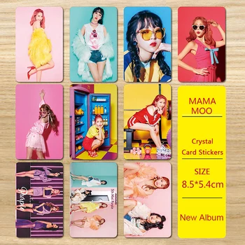 

Youpop KPOP Mamamoo Moo Moo Album Melting Photo Version For Student Card Bus PVC Crystal Card Stickers