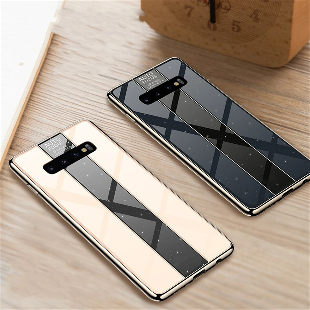 

Luxury Slim Phone Case for Samsung Galaxy S10e S10 S9 S8 Plus Note 10 8 9 Shockproof Full Protective Electroplate Back Cases