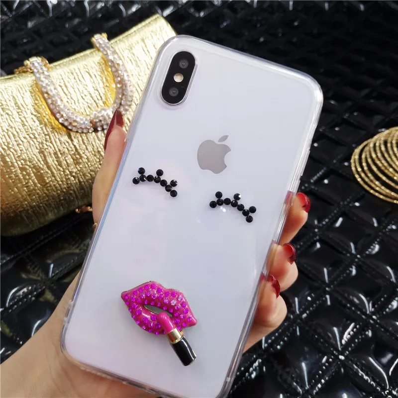 Чехол XSMYiss для SamsungS6 S7 S8 S9 S10 PLUS Lite Note5 8 9 с милыми блестящими стразами и