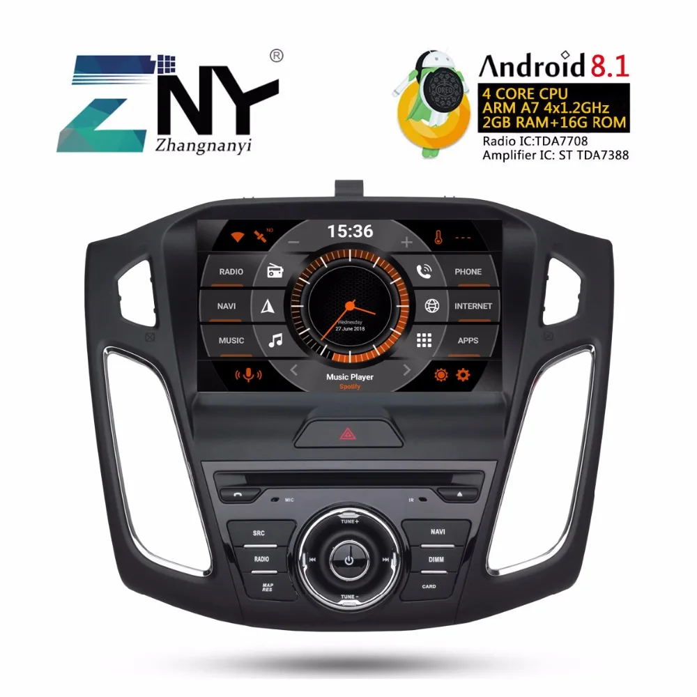 

Android 8.1 Car DVD Auto Radio For Focus 2011-2017 GPS Navigation Bluetooth Multimedia Audio Video Stereo 2+16GB Gift Camera
