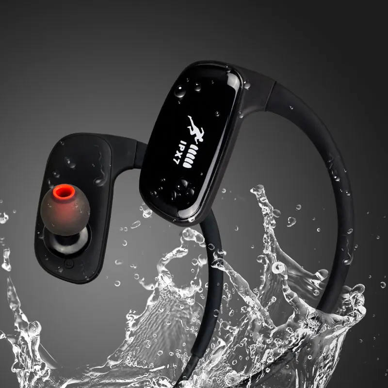 IPX7 Life водонепроницаемый MP3 плеер беспроводной Bluetooth 8G гарнитура спортивные