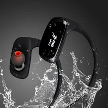 IPX7 vida impermeable reproductor de MP3 inalámbrico Bluetooth 8G auriculares deportivos auriculares de música de alta fidelidad de moda auriculares al aire libre