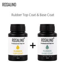 ROSALIND 30ML Rubber Base Top Coat Nail Gel Lacquer UV LED Glitter Lacquer Polish Manicure Primer for Nail Art Gel Nail Polish