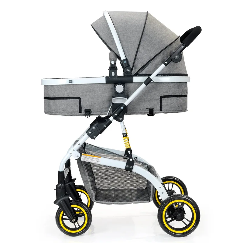 

2019 new high landscape shock absorption two-way stroller two-way sitting folding lightweight children baby stroller