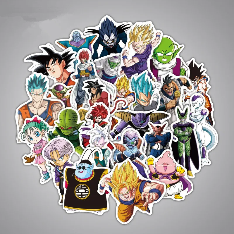 36 шт./компл. аниме наклейки Saiyan Goku для багажа крутые детей ноутбука Y180837 | Дом и сад
