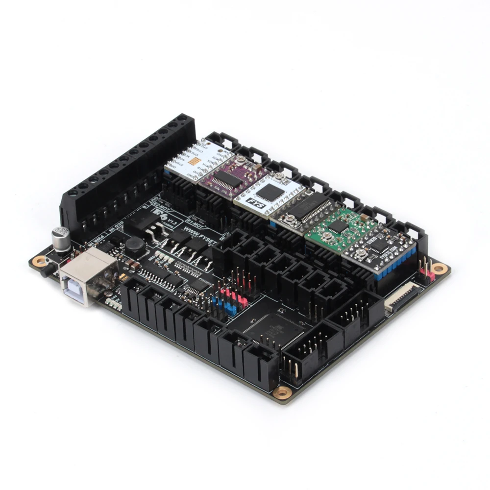 FYSETC F6 V1.3 Board Mainboard+ 6pcs TMC2100/TMC2208 v1.2/TMC2130 v1.2/DRV8825/S109/A4988/ST820 VS SKR V1.3