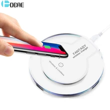 DCAE QI Беспроводное зарядное устройство для iPhone XS Max X 8 Plus samsung Note 9 S8 S9 настольное зарядное устройство для мобильного телефона Беспроводное зарядное устройство