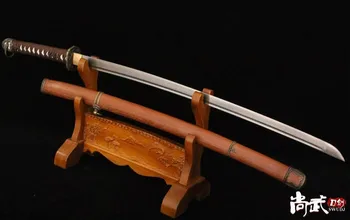 

HANDMADE MILITARY JAPANESE SWORD SAMURAI KATANA FOLDED STEEL BLADE SHARP