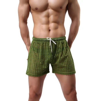 

Men's Casual Shorts Men's Fashion Style Breathable Shorts Sexy Hollow Mesh Shorts Men's Short Pants