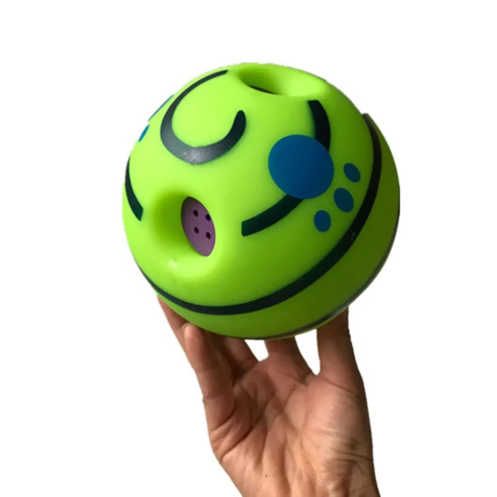 

Funny Sound Pet Dogs Cats Playing Ball Wobble Wag Giggle Chewing Ball Puppy Training Ball With Funny Vocal Balt Pet Toy Supplies