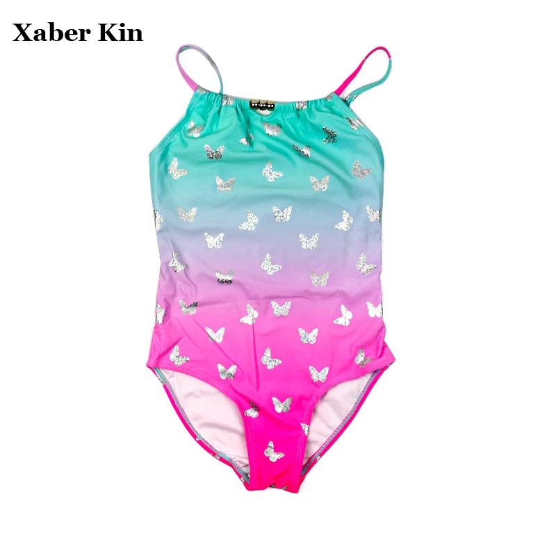

Girls One-Piece Swimsuit One-Piece Swimming Suits Printed Butterfly Girls Swimwear Cute Children Swimsuit Beachwear G8-K432