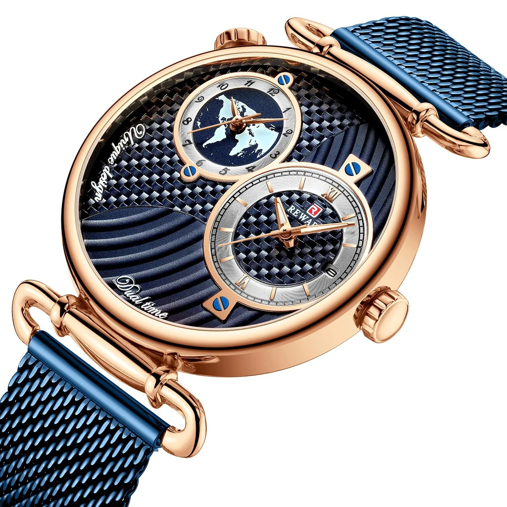 Reloj hombre награда Топ бренд класса люкс водонепроницаемые мужские часы сталь Дата наручные часы мужской сетчатый ремешок кварцевые часы в стиле кэжуал