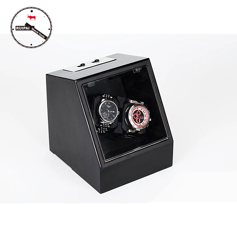 Новое прибытие P0078-BK высокого класса черный цвет коробка для хранения часов Автоматическая моталка часов